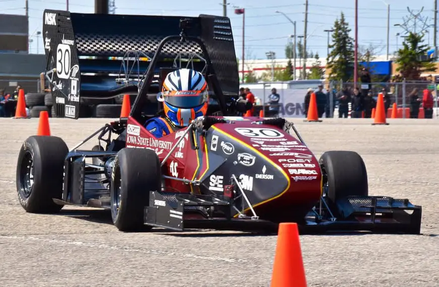 Iowa State Cyclone Racing Formula SAE car at competition
